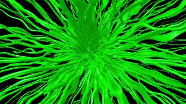 Abstract background in green and black colors — Stock Video