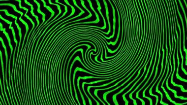 Özet satırları spiral yeşil döndürme