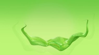 Yeşil renk soyut hareketli parça