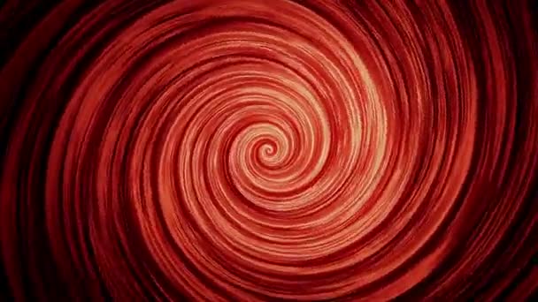 Placa giratoria espiral en color rojo — Vídeo de stock
