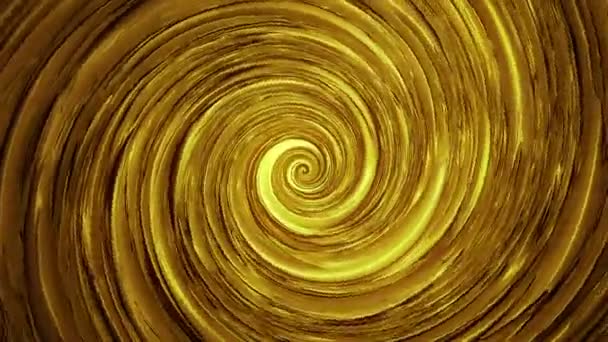 Piastra girevole a spirale color oro — Video Stock