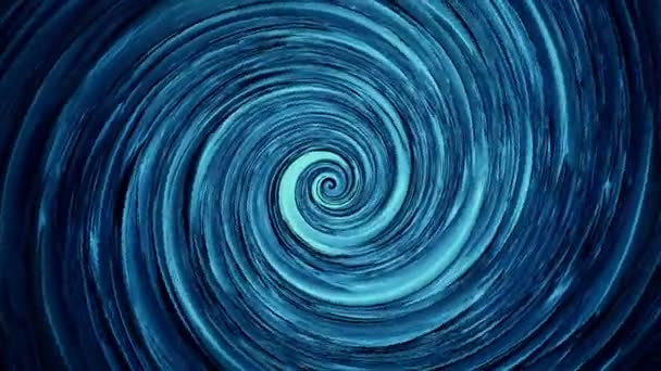 Piastra girevole a spirale di colore blu — Video Stock