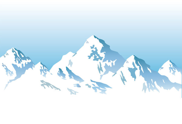 snowcapped mountains - background 