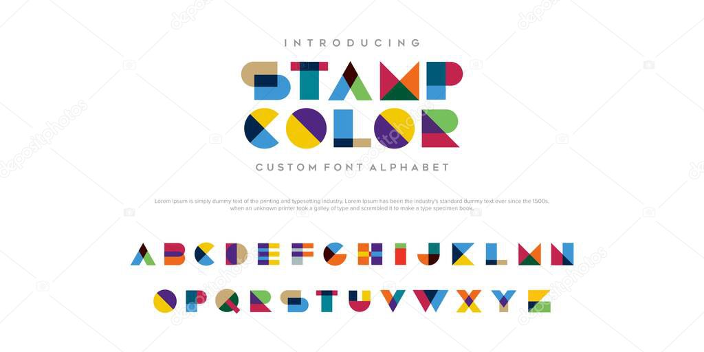 Abstract modern urban alphabet fonts. Typography sport, simple, technology, fashion, digital, future creative logo font. vector illustration