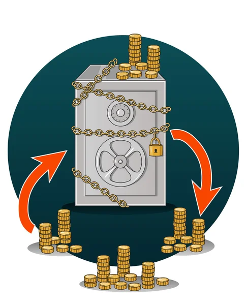Seguridad del dinero — Archivo Imágenes Vectoriales