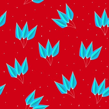 Elle çizilmiş vektör yaprakları, modern süslemeler, kumaş, ambalaj ve tekstil çizimleri, minimalist doğa baskısı, duvar kağıdı ve tasarım için soyut botanik motifler