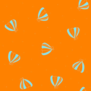 Vector seamless pattern with hand drawn scallop shells, beautiful simple illustration in doodle style,print for wallpaper,wrapping paper,cover and decoration design