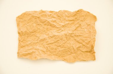 beyaz arkaplanda katlanmış kağıt dokusu