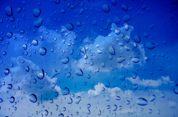 Céu Azul Nuvem Natureza Com Água Gota Fotografia De Stock
