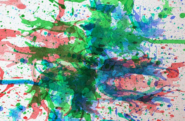 Abstract Multicolor Watercolor Splash Background — Stock Photo, Image