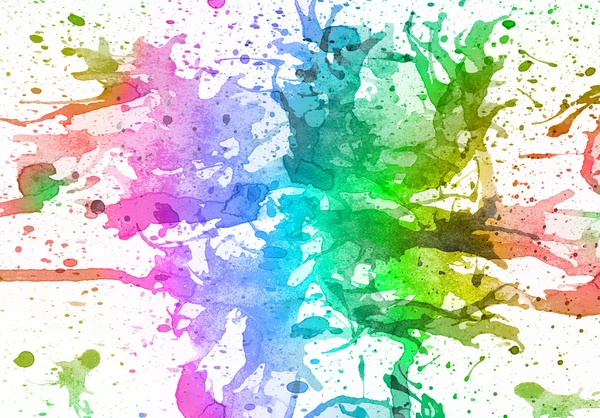 Abstrakte Multicolor Aus Aquarell Splash Hintergrund — Stockfoto