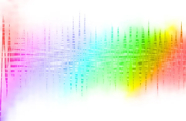 Abstrakter Mehrfarbiger Hintergrund Und Digitale Welle Mit Bewegungsunschärfe — Stockfoto