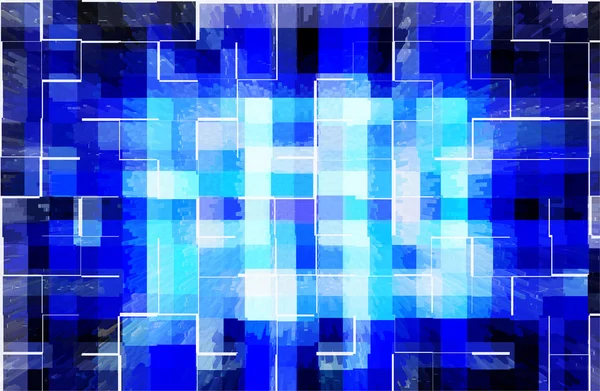 Astratto Sfondo Colore Blu Con Stile Mosaico — Foto Stock