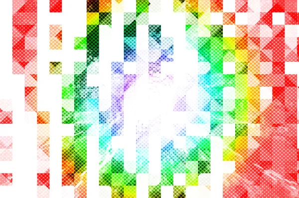 Vícebarevná Pozadí Abstraktní Čtvercový Vzorek — Stock fotografie