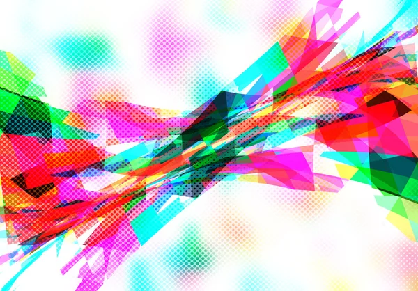 Fondo Multicolor Abstracto Con Estilo Patrón Cristal —  Fotos de Stock