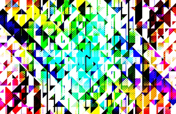 Abstrakt Multicolor Bakgrund Med Square Mönster — Stockfoto