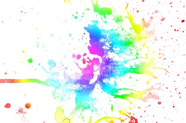 Su renginden soyut çok renkli arkaplan 