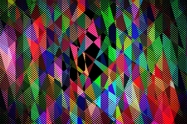 Sfondo Colore Multicolore Astratto Con Motivo Quadrato — Foto Stock