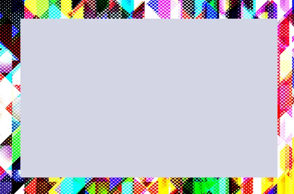 Абстрактный Многоцветный Фон Квадратным Рисунком Рамки — стоковое фото