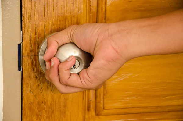 Hand for open door — Stock Photo, Image