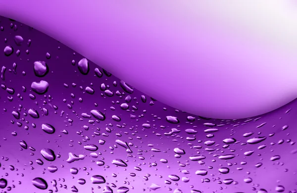 Violet  background with drop water — Stock Photo, Image