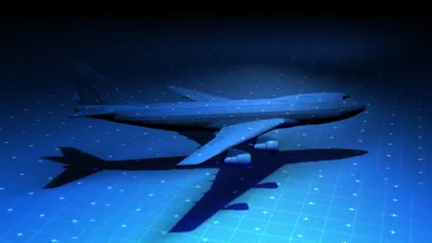 Yüksek Teknoloji Jet Uçak Matrisi — Stok video