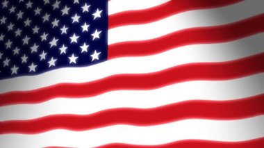 Amerikan bayrağı dalgalanıyor