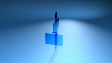 Evrak Çantasıile İşAdamı (Loop)