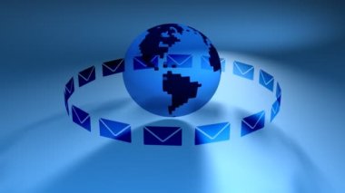 Global Mail Blue (Hd Loop)