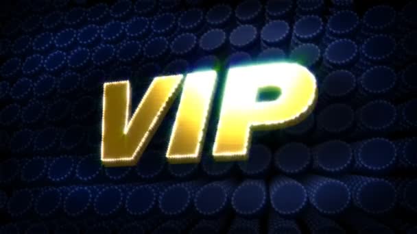 VIP Glitz Sparkle tekst — Wideo stockowe