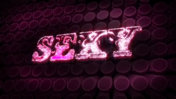 Sexy GLITZ text — Stock video