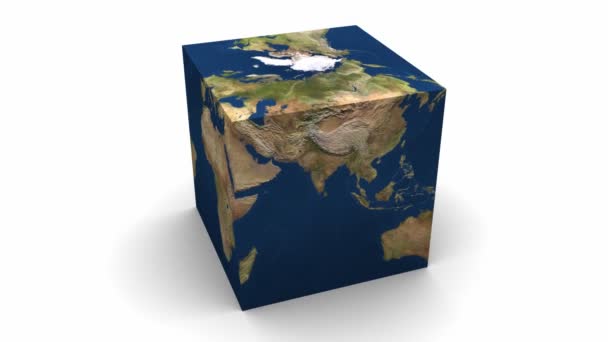 Órbita del Cubo de Tierra — Vídeo de stock