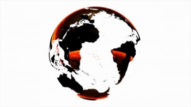 Dünya cam kırmızı (Hd Loop)