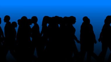 İnsanlar (3d vektör siluet tarafından)