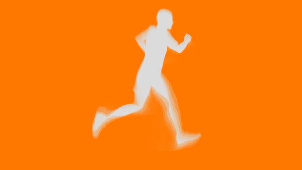 Hombre corriendo Vector Animación — Vídeos de Stock