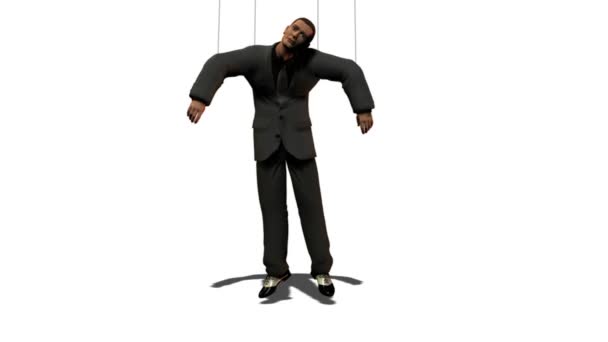 Homme d'affaires comme marionnette 