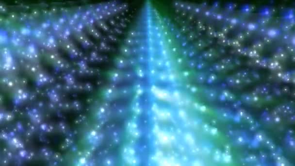 Sterne abstrakte Wirbelspiralanimation — Stockvideo