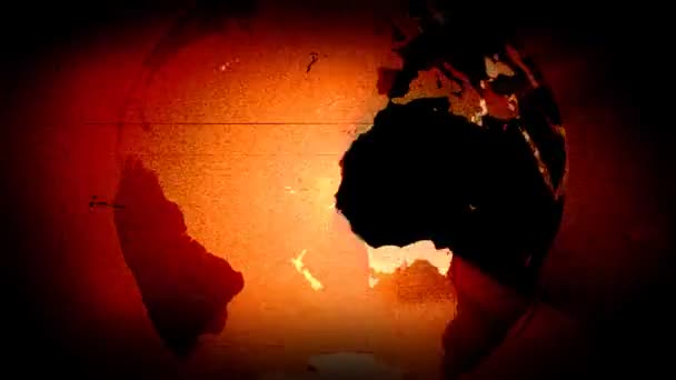 Animación geométrica de la Tierra Grunge — Vídeos de Stock