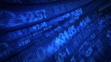 Borsa sayaçları fiyat veri animasyon