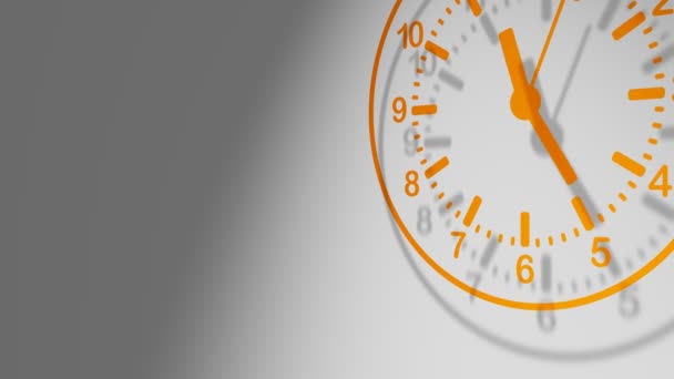 Horloge orange 24 Heures 
