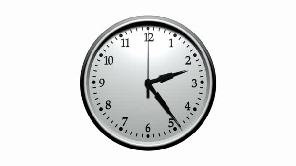 Relógio de parede, tempo Ticking mais rápido — Vídeo de Stock