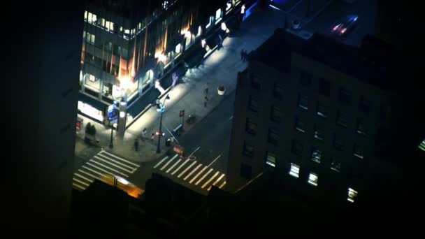 NYC Streets,  Taxis,  Traffic & People — Stock Video