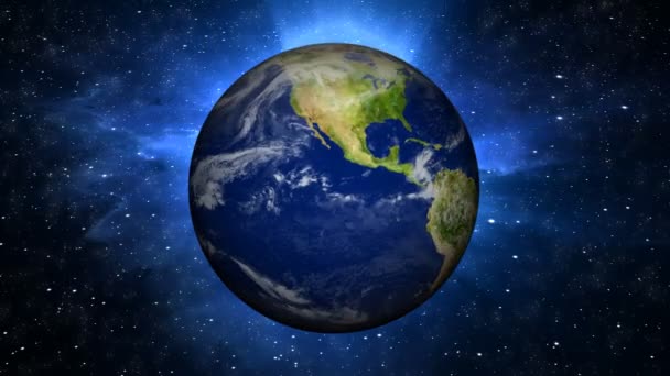 Uzaydan Görkemli Dünya Görünümü — Stok video