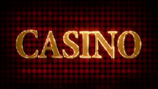 Casino Glittering (HD Loop) — Stock Video