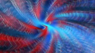 Kırmızı beyaz ve mavi yıldız (3d animasyon döngüsü)