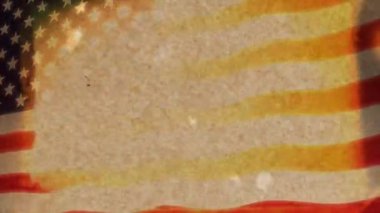 Amerikan bayrağı Grunge (Hd Loop)