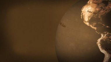 Eski Dünya küre (Hd Loop)