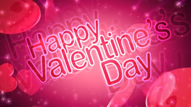 Valentine's Day Hearts of Love — Stockvideo