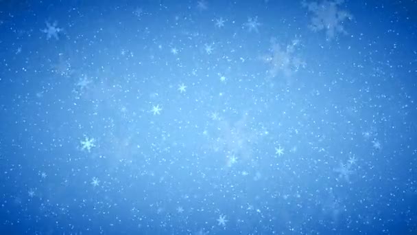 Flocos de neve maravilha de inverno — Vídeo de Stock