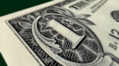 U.S. Bir dolar Bill makro yakın çekim Pan